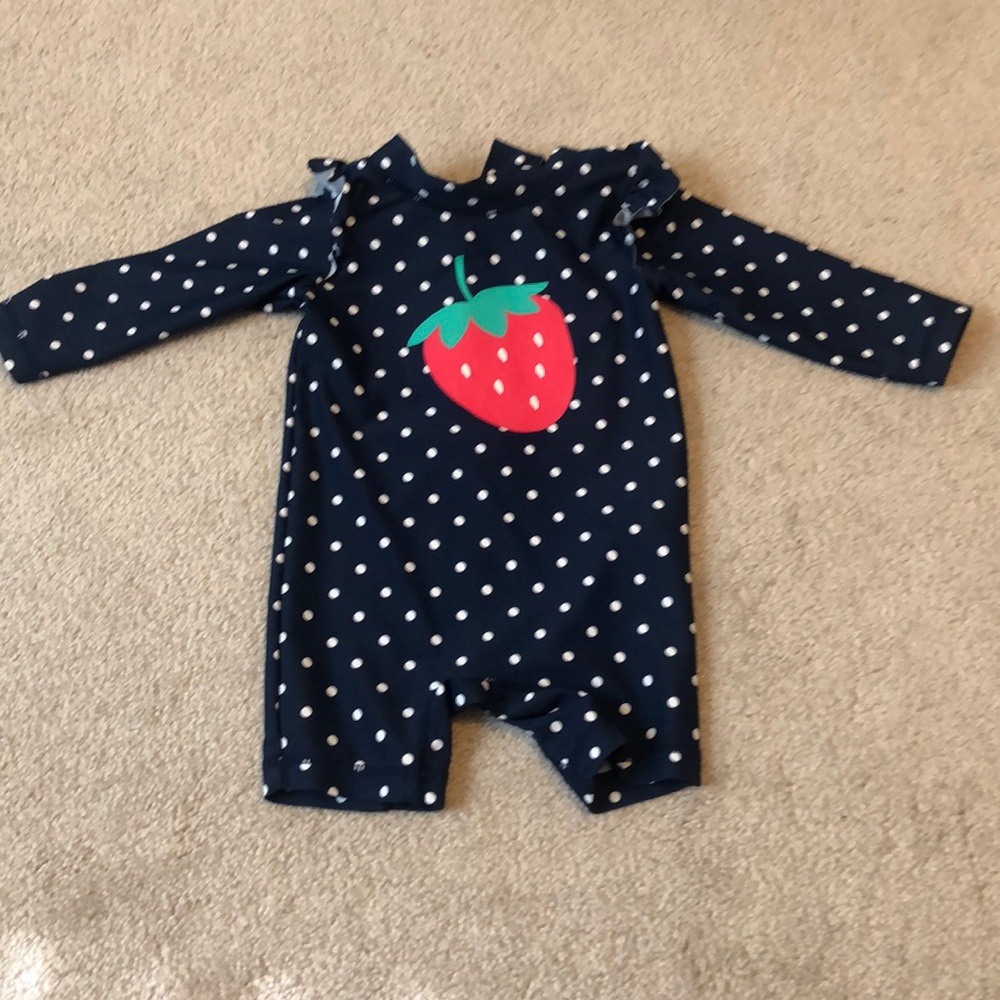 Baby rash guard suit.